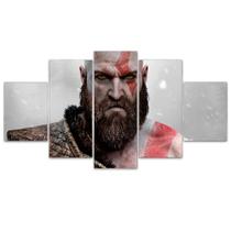 Quadro Decorativo Mosaico MDF God of War 4 Kratos