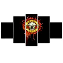 Quadro Decorativo Mosaico MDF Guns N Roses 115x60cm