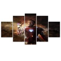 Quadro Decorativo Mosaico MDF Homem de Ferro 115x60cm - EMPIRE GAMER