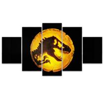 Quadro Decorativo Mosaico MDF Jurassic Park 115x60cm Quadro Decorativo Mosaico MDF Jurassic Park 115x60cm