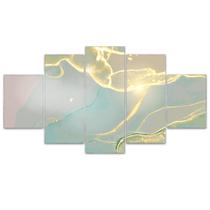 Quadro Decorativo Mosaico MDF Mármore 29 115x60cm Quadro Decorativo Mosaico MDF Mármore 29 115x60cm