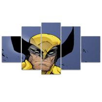 Quadro Decorativo Mosaico MDF Wolverine 115x60cm Quadro Decorativo Mosaico MDF Wolverine 115x60cm