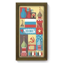 Quadro Decorativo - Moscou - 19cm x 34cm - 241qdmm