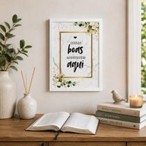 Quadro Decorativo Motivacional "Coisas boas acontecem aqui" Quadro Decorativo Motivacional "Coisas boas acontecem aqui"