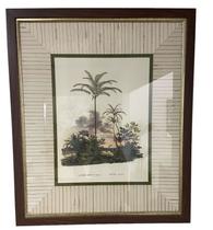 Quadro Decorativo Motivo Coqueiro moldura madeira vidro kit c/2 - BKAZZA