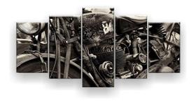 Quadro Decorativo Moto 5pc 129x61 Quadro Decorativo Moto 5pc 129x61