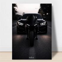 Quadro Decorativo Moto Carro Esportivo BM Sala Casa Quarto Qualidade Premium 28x20cm