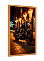 Quadro decorativo - moto harley davidson cidade