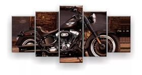 Quadro Decorativo Moto Modelo Antigo 129x61 Quadro Decorativo Moto Modelo Antigo 129x61