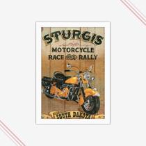 Quadro decorativo moto tema motorcycle - Sturgis Race Rally