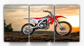 Quadro decorativo moto trilha off road