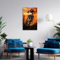 Quadro Decorativo Motocross Corrida Motoqueiro Velocidade Quadro Decorativo Motocross Corrida Motoqueiro Velocidade