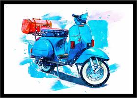 Quadro Decorativo Motos Veículos Motocicleta Esporte Oficinas Lojas Salas Quartos Com Moldura RC022 Quadro Decorativo Motos Veículos Motocicleta Esporte Oficinas Lojas Salas Quartos Com Moldura RC022