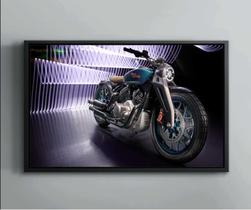 Quadro Decorativo Motos Vintage Bar Churrasco Decorações Tela Canvas Premium G02 - Vital Quadros