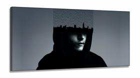Quadro Decorativo Mr Robot Séries em Tecido Canvas 130x60 Quadro Decorativo Mr Robot Séries em Tecido Canvas 130x60