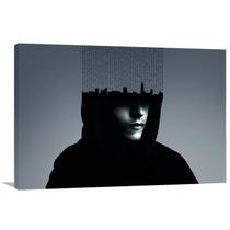 Quadro decorativo Mr Robot - Séries - Tela em Tecido Quadro decorativo Mr Robot - Séries - Tela em Tecido