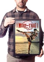 Quadro Decorativo Muay Thai Lutador Buakaw Arte Marcial Quadro Decorativo Muay Thai Lutador Buakaw Arte Marcial