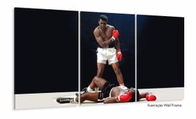 Quadro Decorativo Muhammad Ali Luta Com Tela Em Tecido Quadro Decorativo Muhammad Ali Luta Com Tela Em Tecido