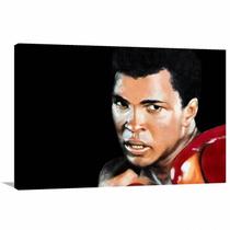 Quadro decorativo Muhammad Ali Retro com Tela em Tecido Quadro decorativo Muhammad Ali Retro com Tela em Tecido