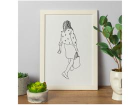 Quadro Decorativo Mulher 25x35cm Design Up Living