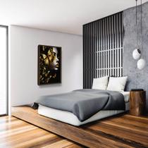 Quadro Decorativo Mulher com Borboleta Moderno Sala