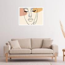 Quadro Decorativo Mulher Face Abstrato - 50x70cm Quadro Decorativo Mulher Face Abstrato - 50x70cm
