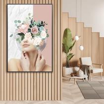 Quadro Decorativo Mulher Florescer