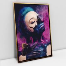 Quadro Decorativo Mulher Intense em tela Canvas