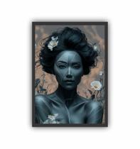 Quadro Decorativo Mulher Negra Beleza Estética