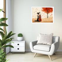 Quadro Decorativo Mulher Violino - 50x70cm