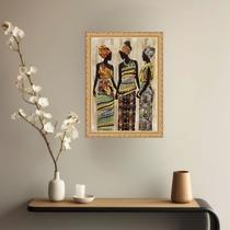 Quadro Decorativo Mulheres Negras 45x34cm - com vidro