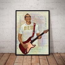Quadro Decorativo Musica Arte Jorge Ben Jor Mpb