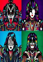 Quadro Decorativo Musical Modelo 085 30x20 Mdf Madeira Adesivada