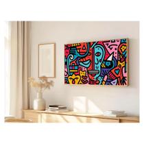 Quadro Decorativo N2 160X90cm - Panorâmico - Doodle - Madeira Clara - Rollflex Quadro Decorativo N2 160X90cm - Panorâmico - Doodle - Madeira Clara - Rollflex