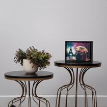 Quadro Decorativo Namorados Em Paris Toque Elegante e Natural para sua Decoração 15x20