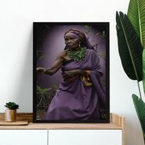 Quadro Decorativo Nanã - Candomblé 45x34cm