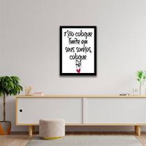 Quadro Decorativo Não Coloque Limite Em Seus Sonhos 45x34cm Quadro Decorativo Não Coloque Limite Em Seus Sonhos 45x34cm