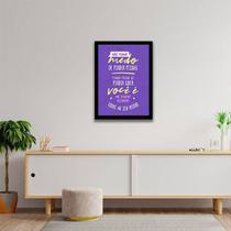 Quadro Decorativo Não Tenha Medo de Perder Pessoas 45x34cm