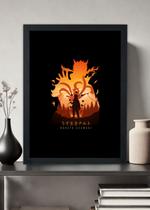 Quadro Decorativo Naruto shippuden Naruto Uzumaki Com vidro Tamanho:21cm x 30cm (A4) Quadro Decorativo Naruto shippuden Naruto Uzumaki Com vidro Tamanho:21cm x 30cm (A4)
