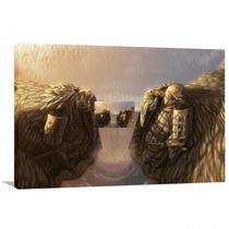 Quadro decorativo Naruto - Vale do Fim - Tela em Tecido