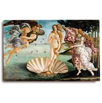 Quadro Decorativo Nascimento de Vênus por Sandro Botticelli, em tela acetinada, pronto para pendurar