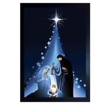 Quadro Decorativo Natal de Luz 30x21cm com Moldura e Vidro Quadro Decorativo Natal de Luz 30x21cm com Moldura e Vidro