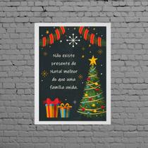 Quadro Decorativo Natal Família Reunida 24x18cm Quadro Decorativo Natal Família Reunida 24x18cm