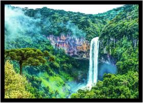Quadro Decorativo Natureza Paisagem Cachoeira Salas Quartos Escritório Com Moldura R076 - Vital Printer