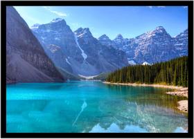 Quadro Decorativo Natureza Paisagem Montanha Salas Quartos Escritório Com Moldura R035 Quadro Decorativo Natureza Paisagem Montanha Salas Quartos Escritório Com Moldura R035