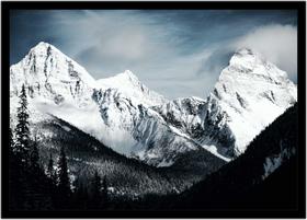 Quadro Decorativo Natureza Paisagem Montanhas Salas Quartos Escritório Com Moldura RC110 Quadro Decorativo Natureza Paisagem Montanhas Salas Quartos Escritório Com Moldura RC110