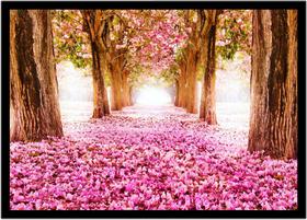 Quadro Decorativo Natureza Paisagem Outono Salas Quartos Escritório Com Moldura R030