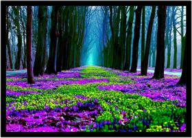 Quadro Decorativo Natureza Paisagem Primavera Salas Quartos Escritório Com Moldura R028