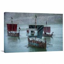 Quadro decorativo Navegação Vikings - Tela em Tecido