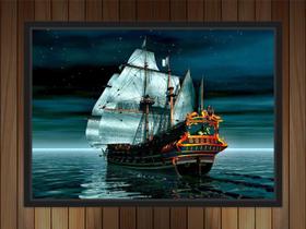 Quadro Decorativo Navio Embarcação Decorações Com Moldura Quadro Decorativo Navio Embarcação Decorações Com Moldura